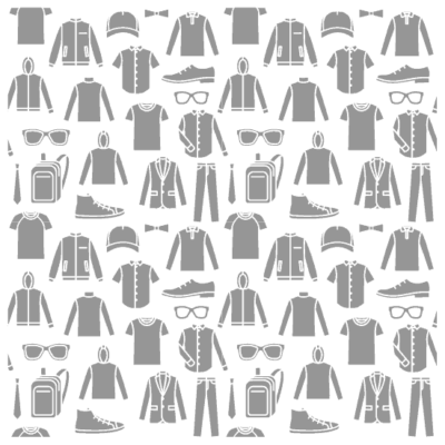 وکتور طرح انواع پوشاک - پک آیکون پوشاک مردانه