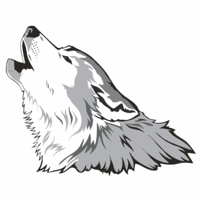 وکتور گرگ خاکستری - گرگ زوزه کش