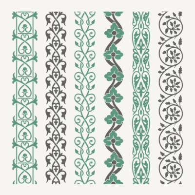 وکتور حاشیه تزیینی کاغذ - کادر و کناره