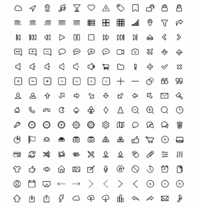 وکتور آیکون و علامت های گوشی موبایل