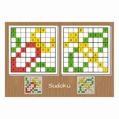 دانلود وکتور بازی جدول سودوکو - جدول اعداد