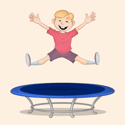 وکتور بازی ترامپولینگ - بازی کودکان و جوانان - جامپینگ - تشک فنری