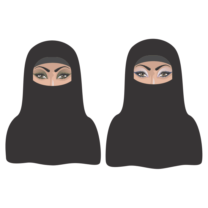 khanom mohajabe chador arabi vector 1 وکتور زن با حجاب