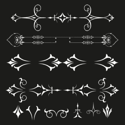 وکتور کناره و حاشیه اسلیمی - کادر صفحه