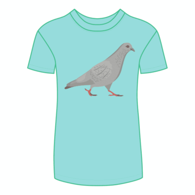 وکتور تیشرت طرح کبوتر - بوتیک
