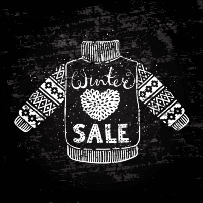 وکتور لباس بافت زمستانی - تخفیف ویژه زمستانی