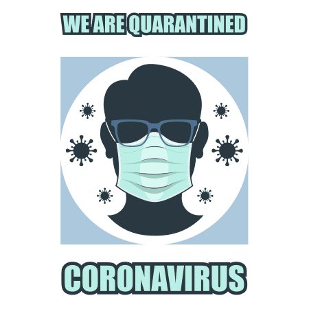 mard eynaki ba mask dorii az corona virus vector file 1 وکتور مجوعه ایکون های تجاری رنگی برای هایلایت اینستاگرام