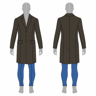 وکتور مانکن لباس - مدل پالتو مردانه