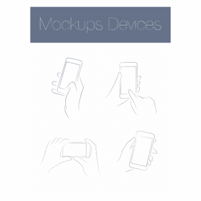 وکتور حالت های مختلف تاچ با گوشی موبایل هوشمند