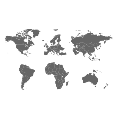 وکتور نقشه جهان - به تفکیک کشور ها