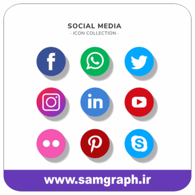 وکتور لوگو شبکه های مجازی معروف دنیا