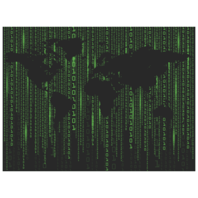 دانلود طرح وکتور نماد صف و یک - تاثیر کامپیوتر بر جهان