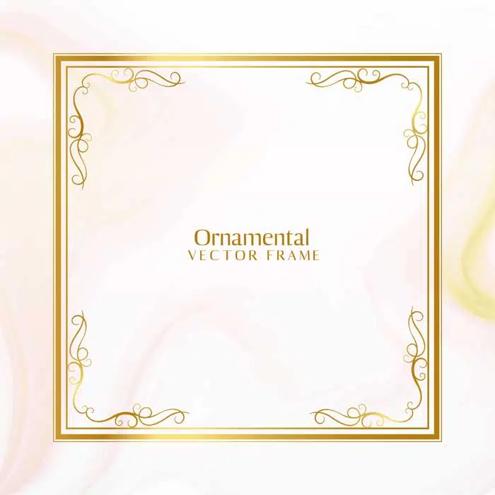 awesome golden ornamental frame design 1 دانلود 12 طرح حاشیه وکتور