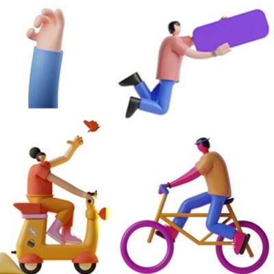 کارکتر های سه بعدی