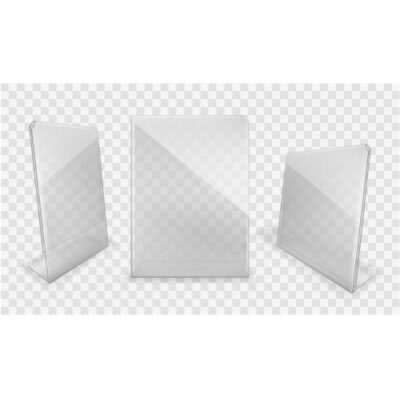 طرح موکاپ پایه استند ایستاده شیشه ای