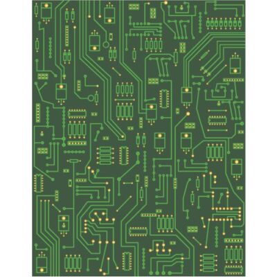 وکتور پس زمینه بورد الکترونیک سبز - نقشه کیت و مدار