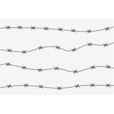 وکتور زمینه سیم خاردار جنگی