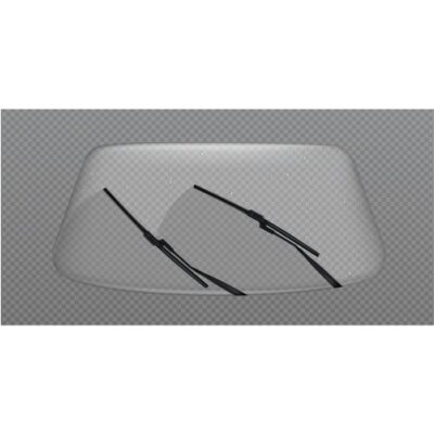 طرح وکتور برف پاک کن شیشه خودرو - تصویر شیشه جلو ماشین