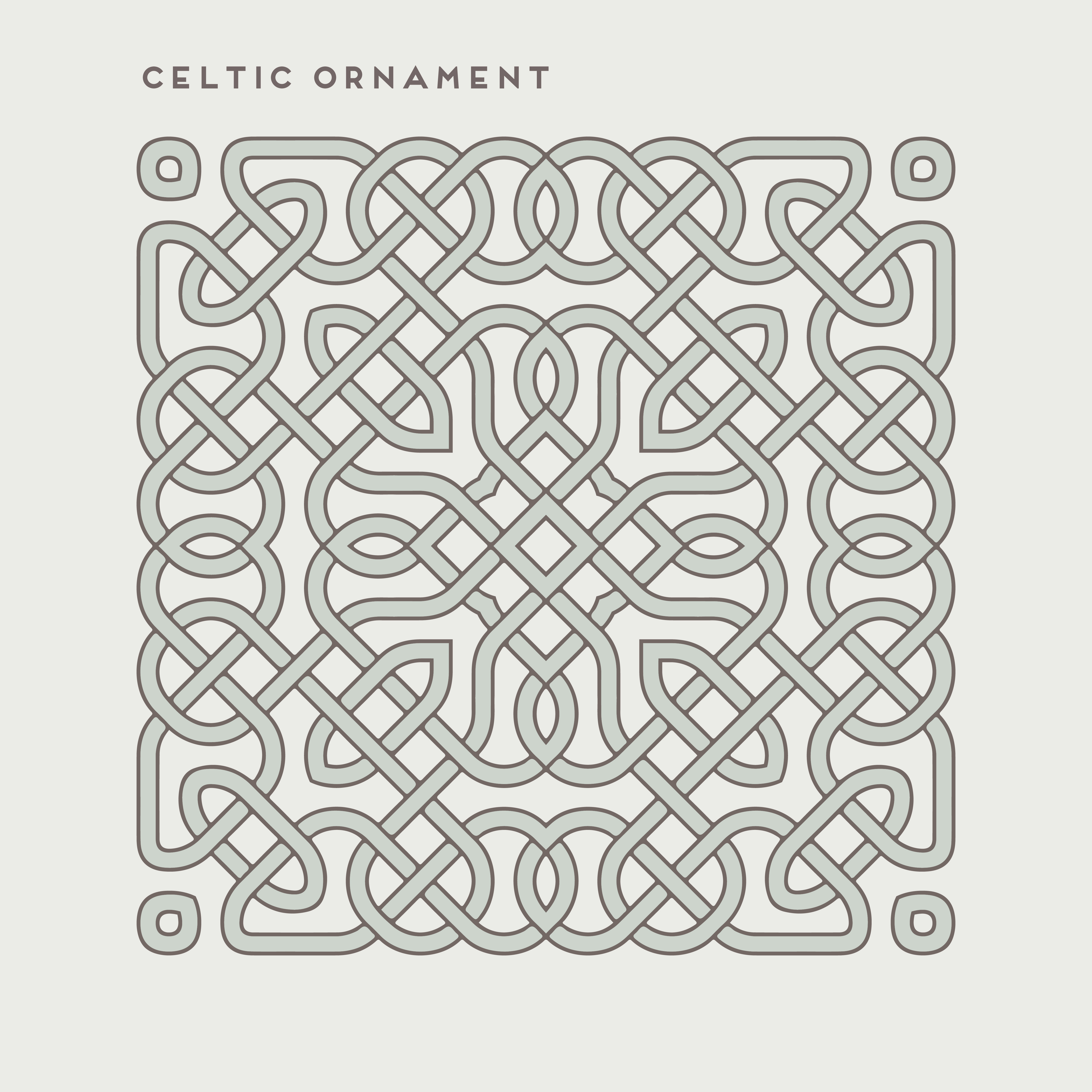 celtic ornament 1 فرم سفید آماده کودکانه