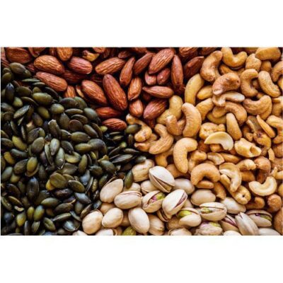 تصویر با کیفیت آجیل - عکس با کیفیت بادام زمینی مغز بسته بادام