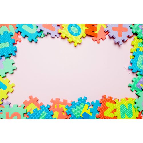 colorful composition kid puzzle 1 عکس با کیفیت گوشی موبایل با صفحه سفید