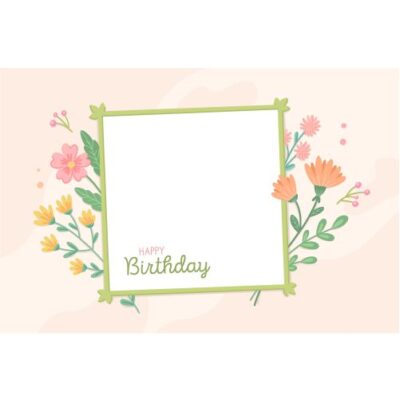 فرم خالی روز تولد - زمینه شاد برای تبریک سالروز تولد