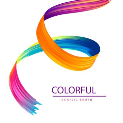 وکتور پس زمینه موج دار رنگی - گرادیانت رنگارنگ