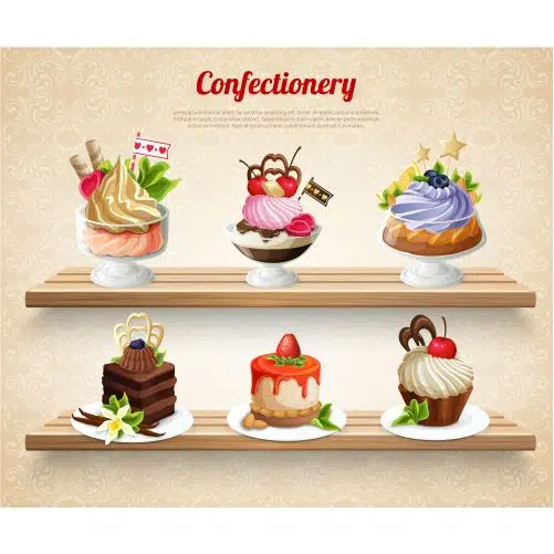 confectionery colorful illustration 1 تصویر
