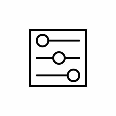 آیکون کنترل افقی سه تایی