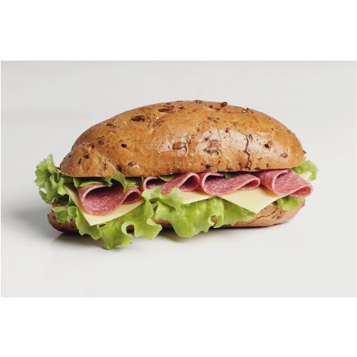 delicious sandwich with lettuce 1 وکتور کادر خالی-گل-گرد
