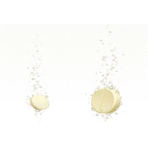 effervescent soluble tablet with bubbles water 1 طرح وکتور محلول قرص جوش ویتامین سی در آب