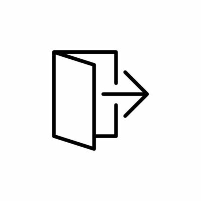 آیکون خروج از درب