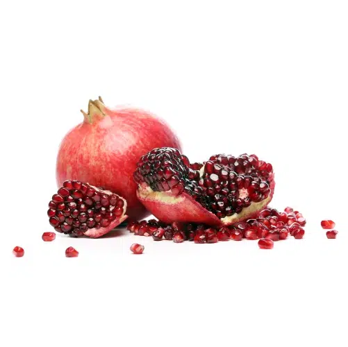 exotic delicious pomegranate white background201 تصویر با کیفیت یک انار سرخ و رسیده