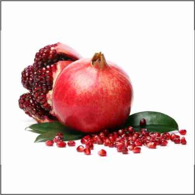 عکس با کیفیت انار قرمز - دونه و برگ انار