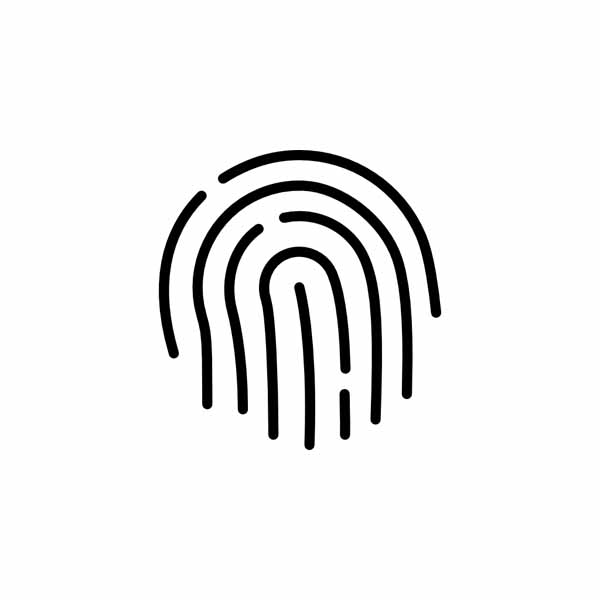 fingerprint 1 طرح وکتور جلوه نور - براق -درخشندگی