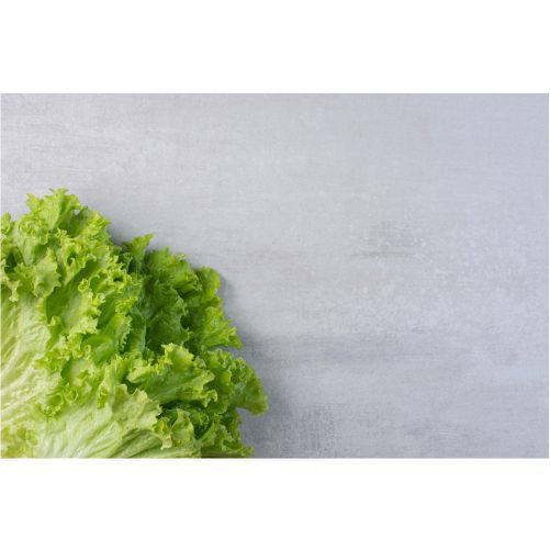 fresh green lettuce marble background high quality photo 1
