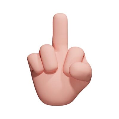 آیکون اشاره دست - آیکون انگشت وسط به بالا