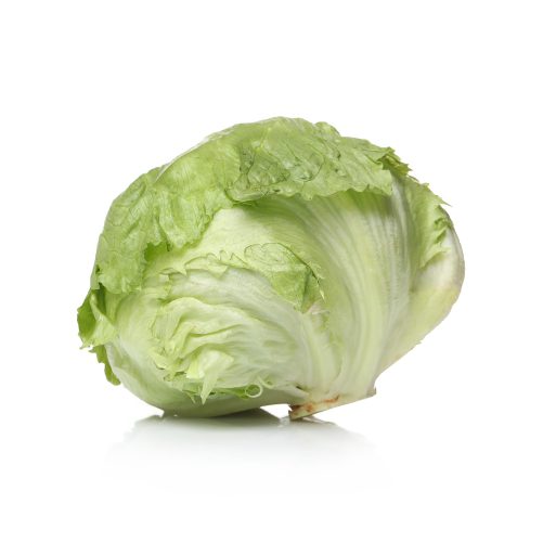 green lettuce white surface 1