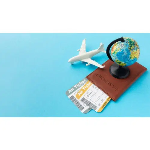 high angle passport tickets arrangement 1 مجموعه