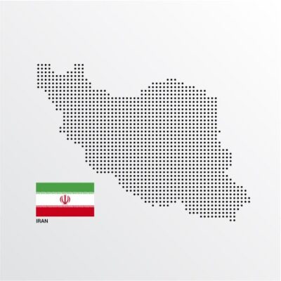 طرح وکتور و زمینه نقشه و پرچم ایران