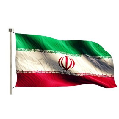 تصویر با کیفیت اهتزاز پرچم ایران