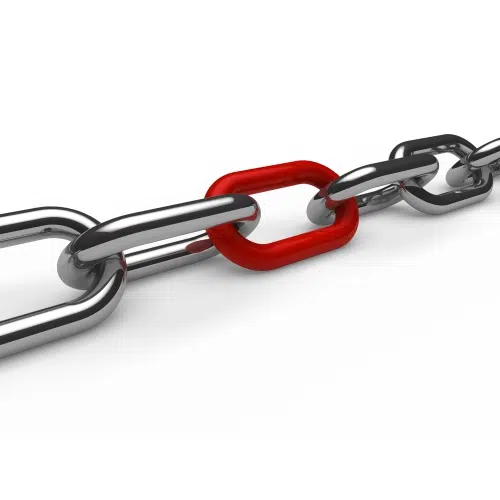 وکتور تصویر بسیار با کیفیت طرح مفهومی زنجیر 1 iron chain with red link 1 وکتور تصویر بسیار با کیفیت طرح مفهومی زنجیر