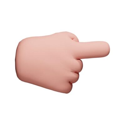 آیکون دست اشاره چپ به راست