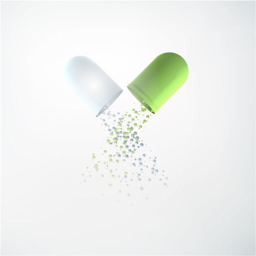 light medicine concept with realistic medical 1 طرح وکتور کپسول و دارو