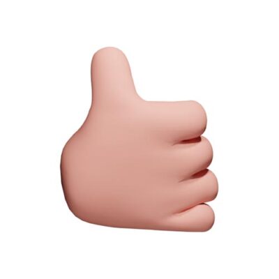 آیکون سه بعدی دست نشان لایک