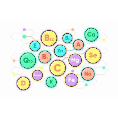 طرح وکتور پیوند های ویتامین ها