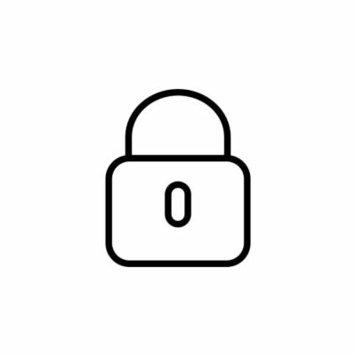 آیکون قفل دایره