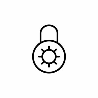 آیکون قفل مربع