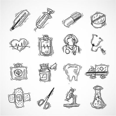ست آیکون پزشکی - آیکون دندان پزشکی