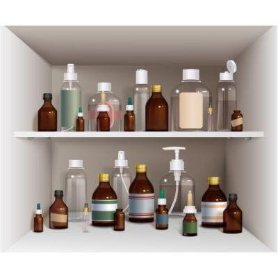 طرح کتور قفسه داروخانه